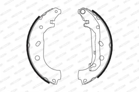 Гальмівна колодка FORD TOURNEO CONNECT, TRANSIT CONNECT 1.8/1.8D/1.8LPG 06.02-12.13 FERODO FSB648