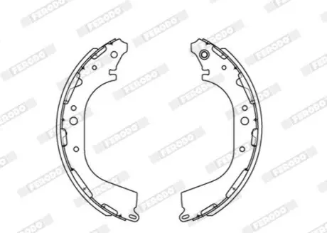 Гальмівна колодка INFINITI QX4 NISSAN NAVARA, NP300, PATHFINDER II, PICK UP 2.4-3.5 03.86 FERODO FSB683