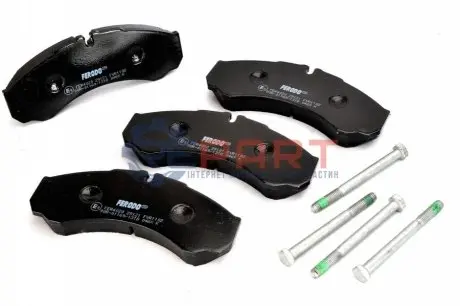 Фото Комплект гальмівних колодок, дискове гальмо FERODO (FVR1102) зображення 1
