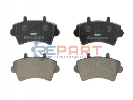 Фото Комплект гальмівних колодок, дискове гальмо FERODO (FVR1452) зображення 1