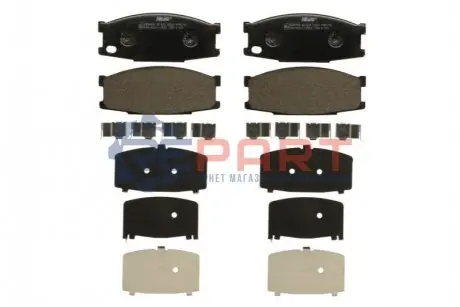 Комплект гальмівних колодок передн, MITSUBISHI CANTER VI (FE5, FE6, FB5, FB6) 2.8D-4.9D 07.86 FERODO FVR1701