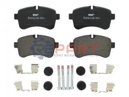 Комплект гальмівних колодок задн BREMBO (з комплектуючими) IVECO DAILY III, DAILY IV, DAILY V, DAILY VI ELETTRICO-F1CGL411C 09.02 FERODO FVR4037