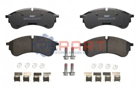 Фото 1 — Колодки гальмівні (передні) VW Crafter 2.0TDI 16- (CBI) FERODO (FVR5105) Фото Колодки гальмівні (передні) VW Crafter 2.0TDI 16- (CBI) FERODO (FVR5105) зображення 1