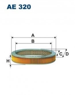 Фільтр повітря FILTRON AE320 (фото 1)