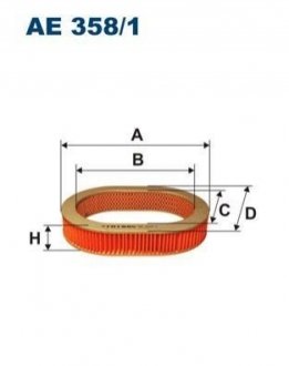 Фильтр воздушный FILTRON AE3581 (фото 1)