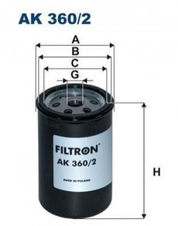 Фильтр воздуха FILTRON AK3602 (фото 1)