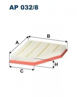 Фільтр повітряний BMW 1 (F20/F21)/2 (F22/F87)/3 (F30/F80/F31)/4 (F32/F82/(F33/F83) 2.0/2.0H/3.0 15 FILTRON AP0328 Купити в Україні