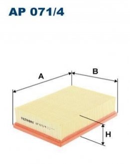 Фільтр повітряний FILTRON AP0714 (фото 1)