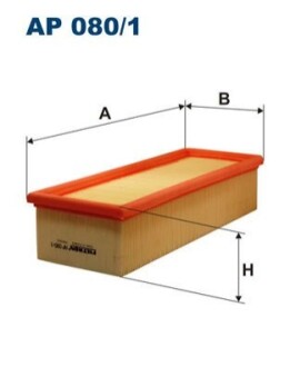 Воздушный фильтр CITROEN SAXO, PEUGEOT 106 II 1.6 05.96-07.04 FILTRON AP080/1