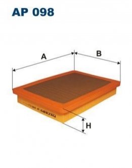 Воздушный фильтр LANCIA DEDRA, DELTA I, DELTA II 1.4-2.5D 11.86-04.05 FILTRON AP098 (фото 1)