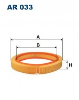 Фильтр воздушный MB M102 2.0-2.5i FILTRON AR033