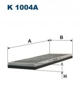 Фільтр салону VW Passat/Audi 80/A4/A6 97-05 (вугільний) FILTRON K1004A Купити в Україні