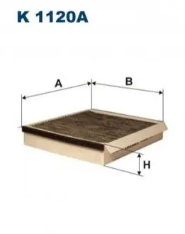 Фото Фільтр салону MB ML-class (W163) 98-05 (вугільний) FILTRON (K1120A) зображення 1