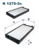 Фото Фільтр салону BMW X5 (E70/F15)/X6 (E71/E72) 2.0-4.8 07- (к-кт 2шт) FILTRON (K12702X) зображення 1