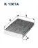 Фото Фільтр салону Nissan Qashqai II/Renault Espace V/Kadjar/Megane IV/Talisman 1.2-1.6D 13- (вугільний) FILTRON (K1367A) зображення 1