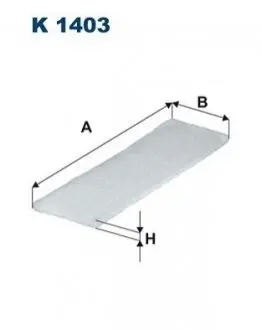 Фільтр салону FILTRON K1403