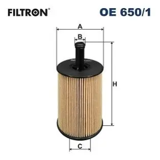 Фільтр масляний VW T5/Caddy III 03 FILTRON OE6501 Купити в Україні