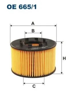 Фільтр масляний Ford Transit V184 00-06 FILTRON OE 665/1