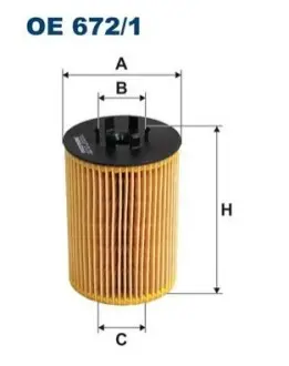 Фільтр масляний BMW 5 (E60)/6 (E60)/X5 (E53) 3.6-4.8i 01-10 (N62) FILTRON OE6721
