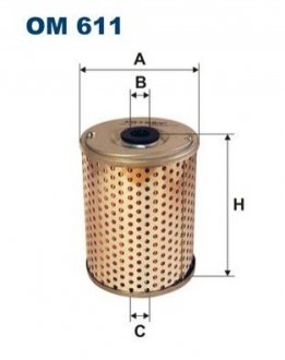 Фильтр гидравлический FILTRON OM611 (фото 1)