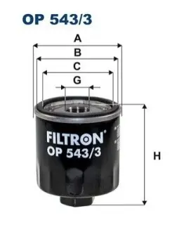 Оливний фільтр FILTRON OP5433