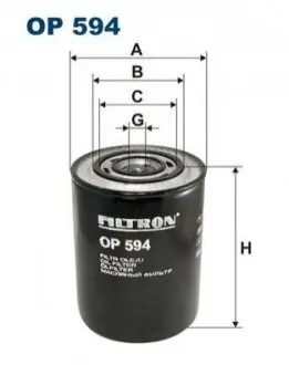Фільтр масляний FILTRON OP594