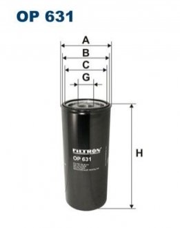 Фильтр масла FILTRON OP631 (фото 1)