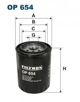Фильтр масла FILTRON OP654