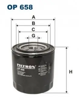 Оливний фільтр FILTRON OP658