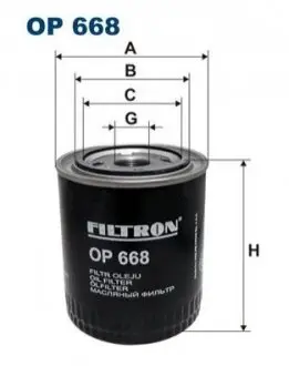 Оливний фільтр FILTRON OP668