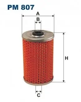 Паливний фільтр MAN SD, SG MERCEDES O 403, COUPE (W111, W112), HECKFLOSSE (W111, W112), PAGODE (W113), PONTON (W128), S (W108, W109), S (W116) SETRA 200 PEUGEOT J7 TATA LOADBETA 2LD-XDP90 FILTRON PM807