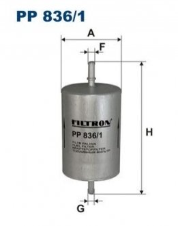 Фильтр топлива - (1J0201511A, 1JO201511A, 8E0201511H) FILTRON PP8361