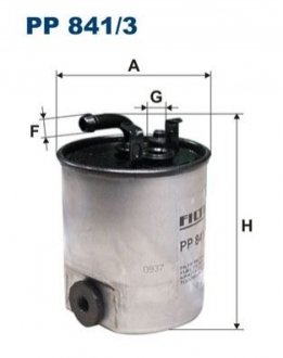 Фильтр топлива - (6110920101, A6110920101) FILTRON PP8413