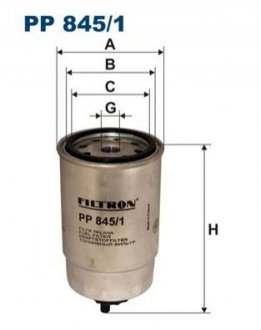 Фильтр топлива FILTRON PP8451 (фото 1)