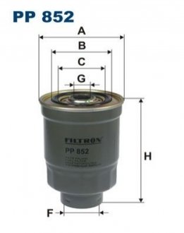 Фильтр топлива - (2339033060, 2339033030, 0K60C23570) FILTRON PP852