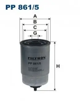Паливний фільтр DAF 45, 55, F 1000, F 600, F 800 CB108-CT97 12.86-12.00 FILTRON PP8615