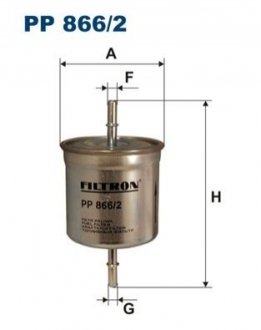 Фильтр топлива - (30620512, 30520512) FILTRON PP8662 (фото 1)