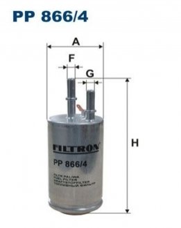 Фильтр топлива - (30792046, 31261044, 31274940) FILTRON PP8664