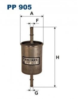 Фильтр топлива - (156789, 156788, 1X439155AA) FILTRON PP905 (фото 1)