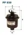 Фільтр паливний Honda Accord/Civic 1.4-1.8 -01 FILTRON (PP930) зображення 1