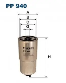 Фото Фільтр паливний BMW 3 (E36)/5 (E34) -98 FILTRON (PP940) зображення 1