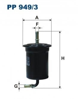 Фильтр топлива - (0K08A20490A, K08A20490A) FILTRON PP9493
