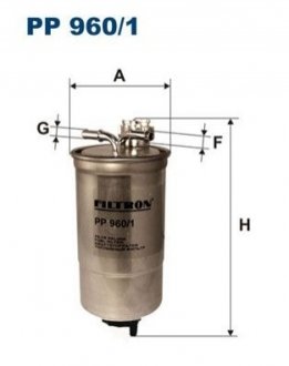 Фильтр топлива - (1M0127401) FILTRON PP9601 (фото 1)