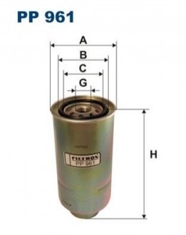 Фильтр топлива FILTRON PP961 (фото 1)