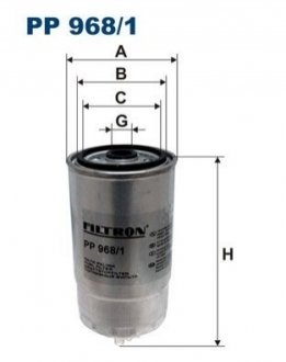 Фильтр топлива - (77362338) FILTRON PP9681 (фото 1)
