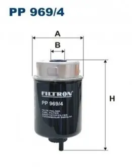 Фільтр паливний Land Rover Defender 2.2/2.4Td4 07-16 FILTRON PP9694