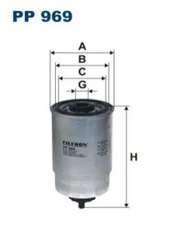 Паливний фільтр FILTRON PP969 Купити в Україні