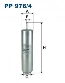 Фільтр паливний BMW 1 (F20)/1 (F21)/2 (F22/F87)/2 (F23)/3 (F30/F80/F31)/4 (F32/F33/F83) 1.6-3.0 10 FILTRON PP9764