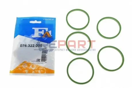 Прокладка патрубка інтеркулера ущільнююча VW Caddy III/T5 03- (57.85mm) Fischer Automotive One (FA1) 076322005 Купити в Україні