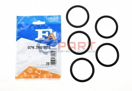 Прокладка турбіни Citroen Jumper/Peugeot Boxer 06- (47x5.30) (к-кт 5шт) Fischer Automotive One (FA1) 076.360.005 Купити в Україні